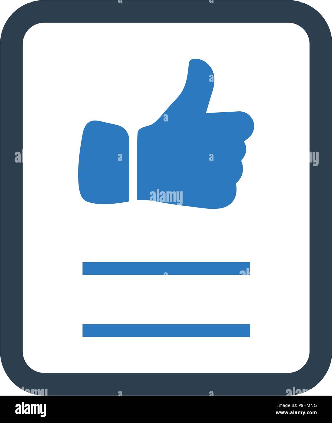 Favorite Document Icon Stock Vector