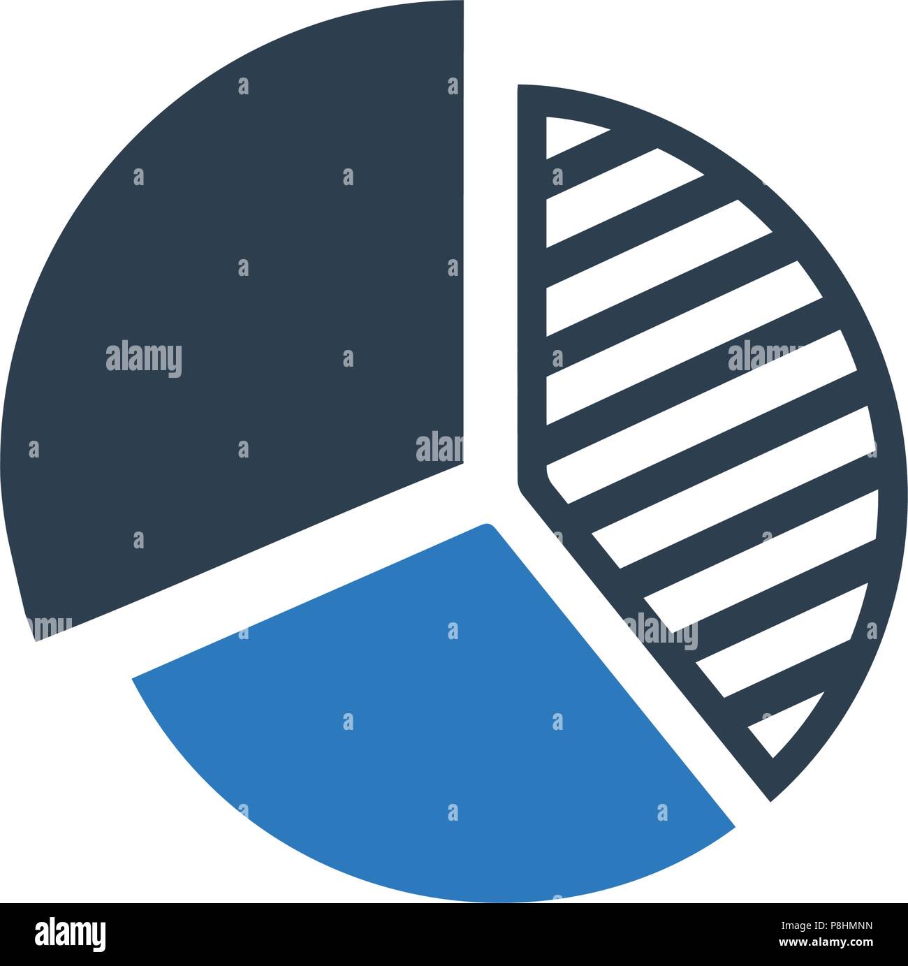 Pie chart icon Stock Vector Images - Alamy