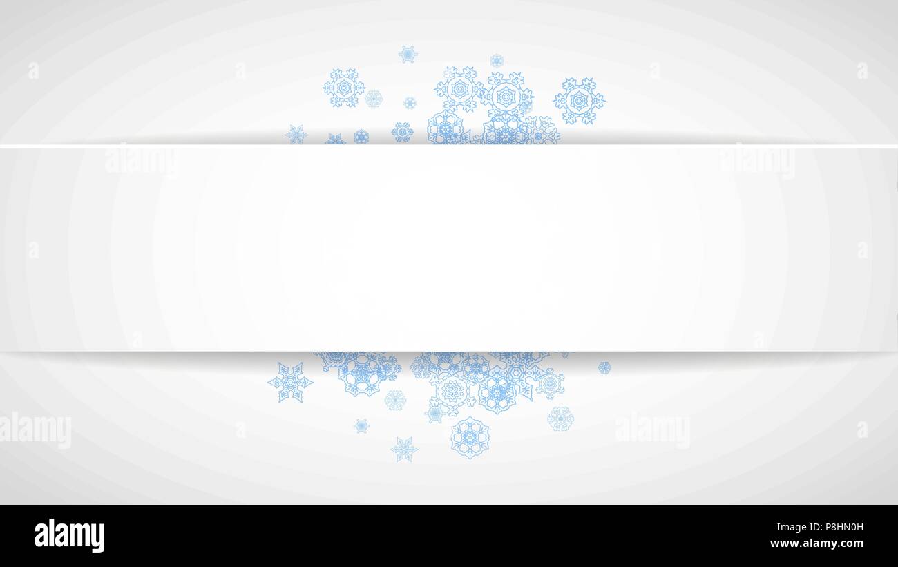 Snowflakes frame on white paper background Stock Vector Image & Art - Alamy