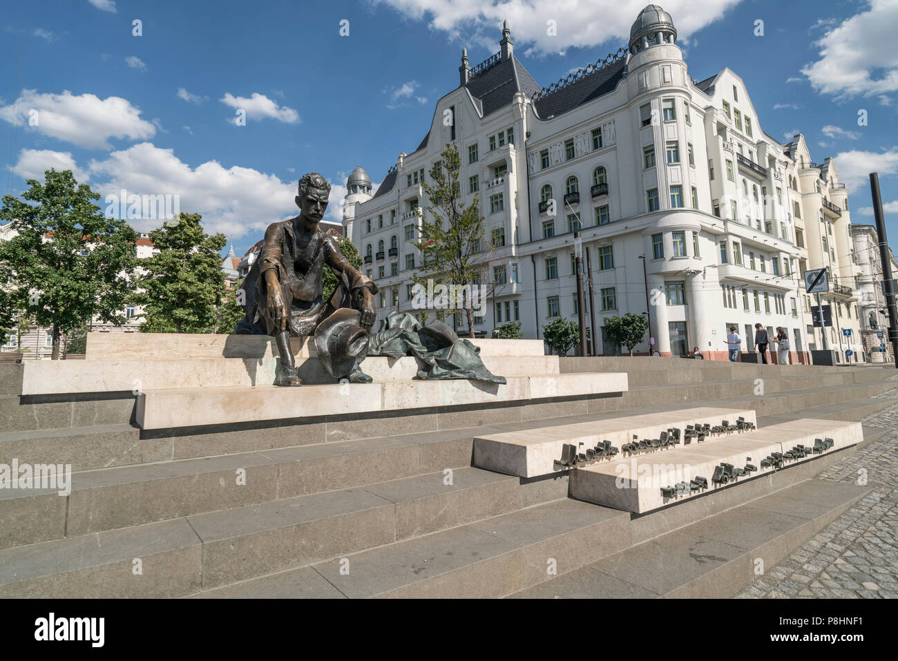 The statue of Attila József in Kossuth Square in Budapest, Hungary Stock Photo