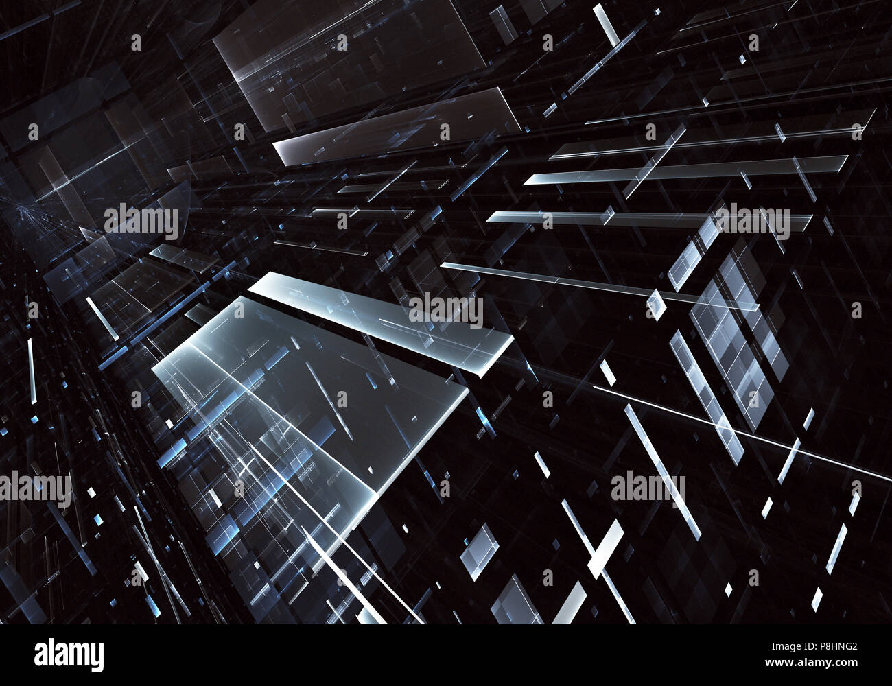 Abstract technology 3D illustration Stock Photo - Alamy