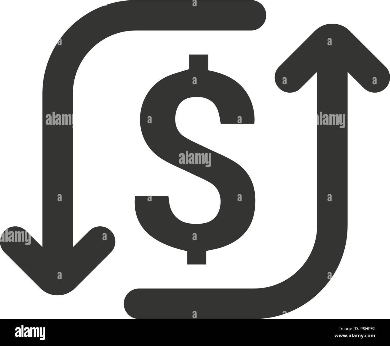 Transaction, Money Exchange Icon Stock Vector Image & Art Alamy