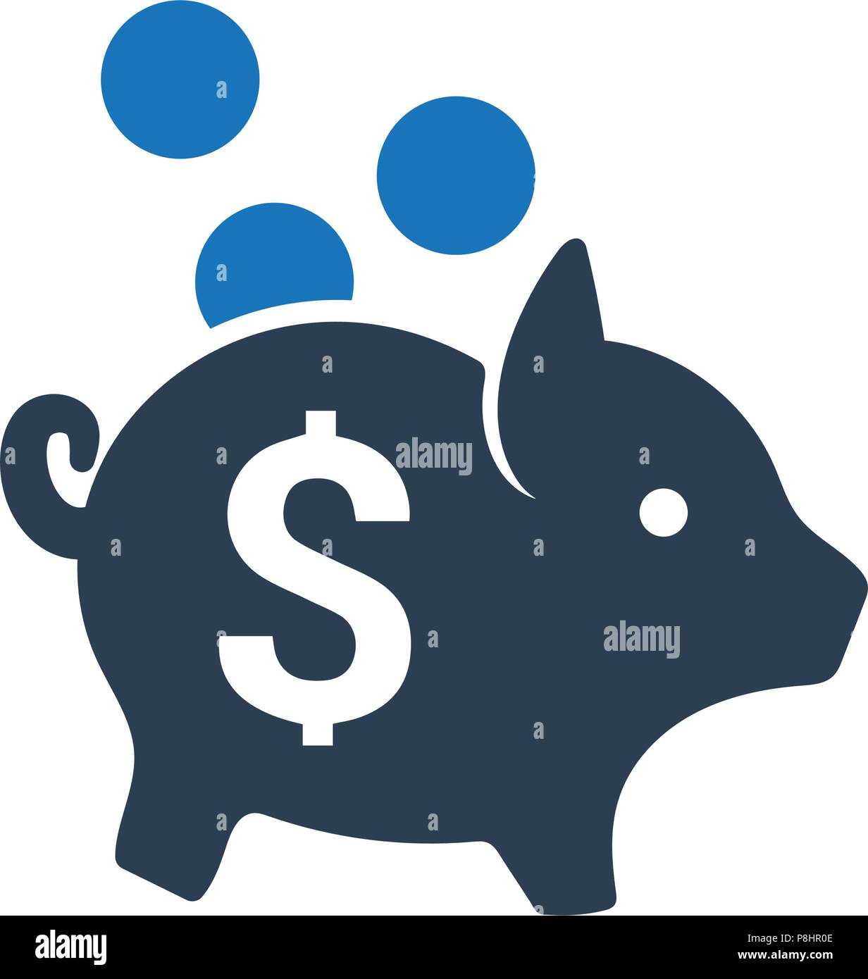 Savings, Piggy Bank Icon Stock Vector Image & Art - Alamy