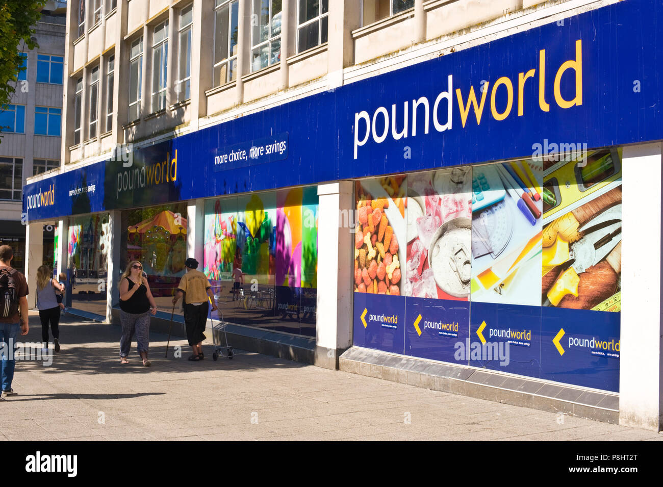 Poundworld store in city centre Plymouth Devon England UK Stock Photo