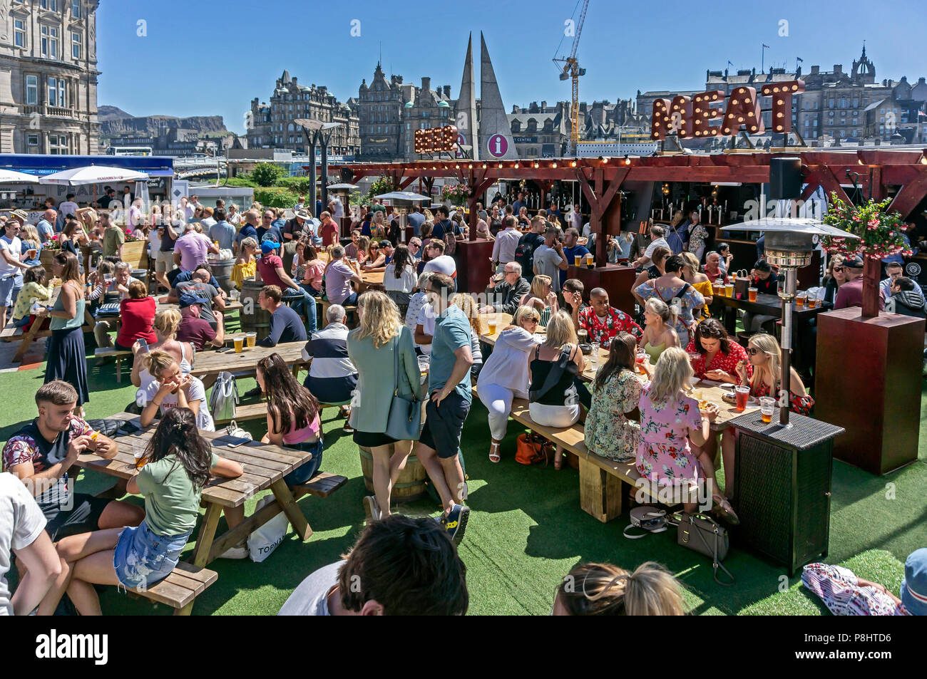 Festival Village on top of Waverley Mall with cafe culture and eating