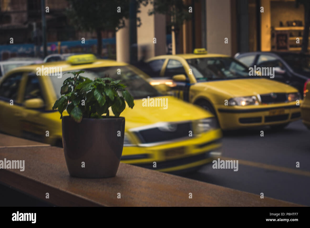 Athens Street Photography Stock Photo Alamy