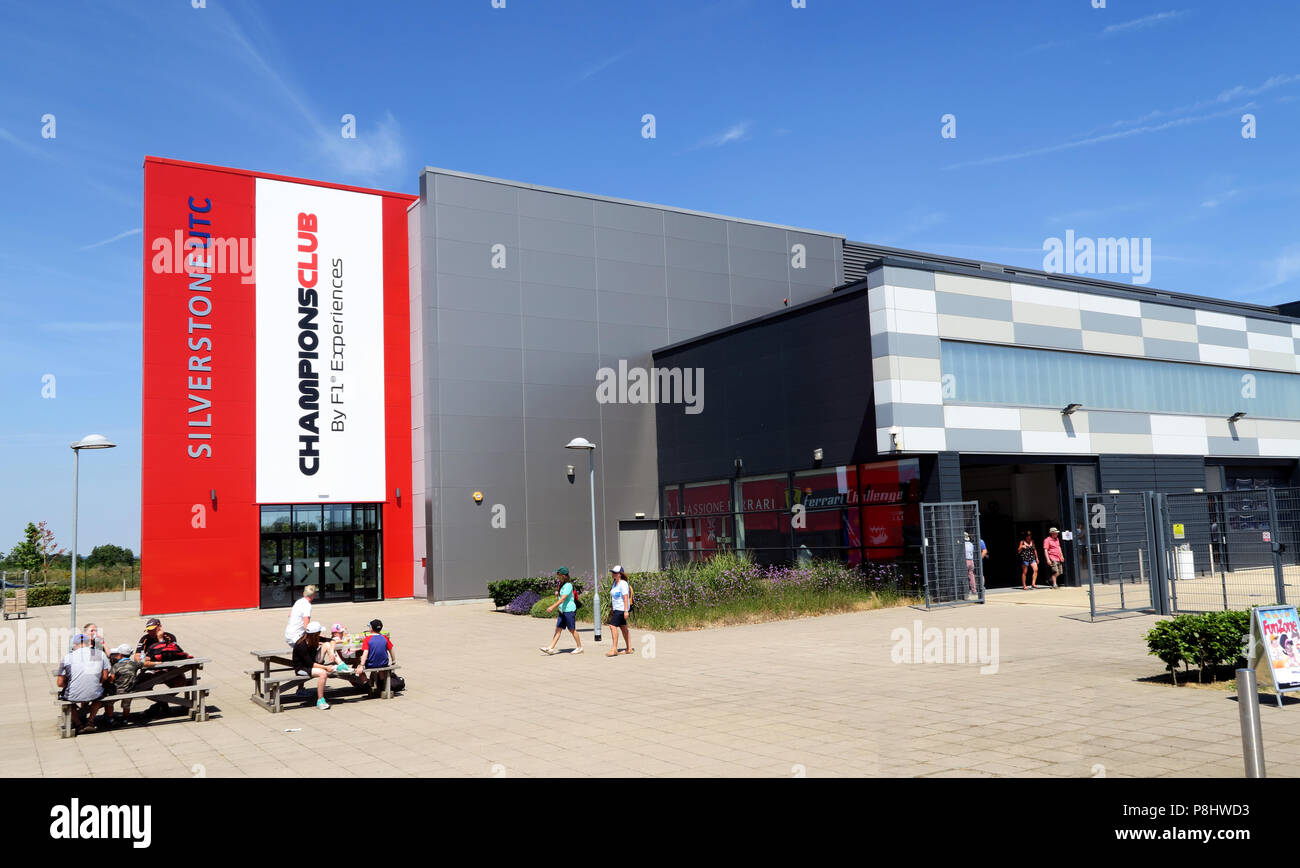 Silverstone UTC ChampionsClub, F1 Experiences technology centre, Silverstone Circuit, Silverstone Circuit, Towcester, Northamptonshire, UK, NN12 8TL Stock Photo