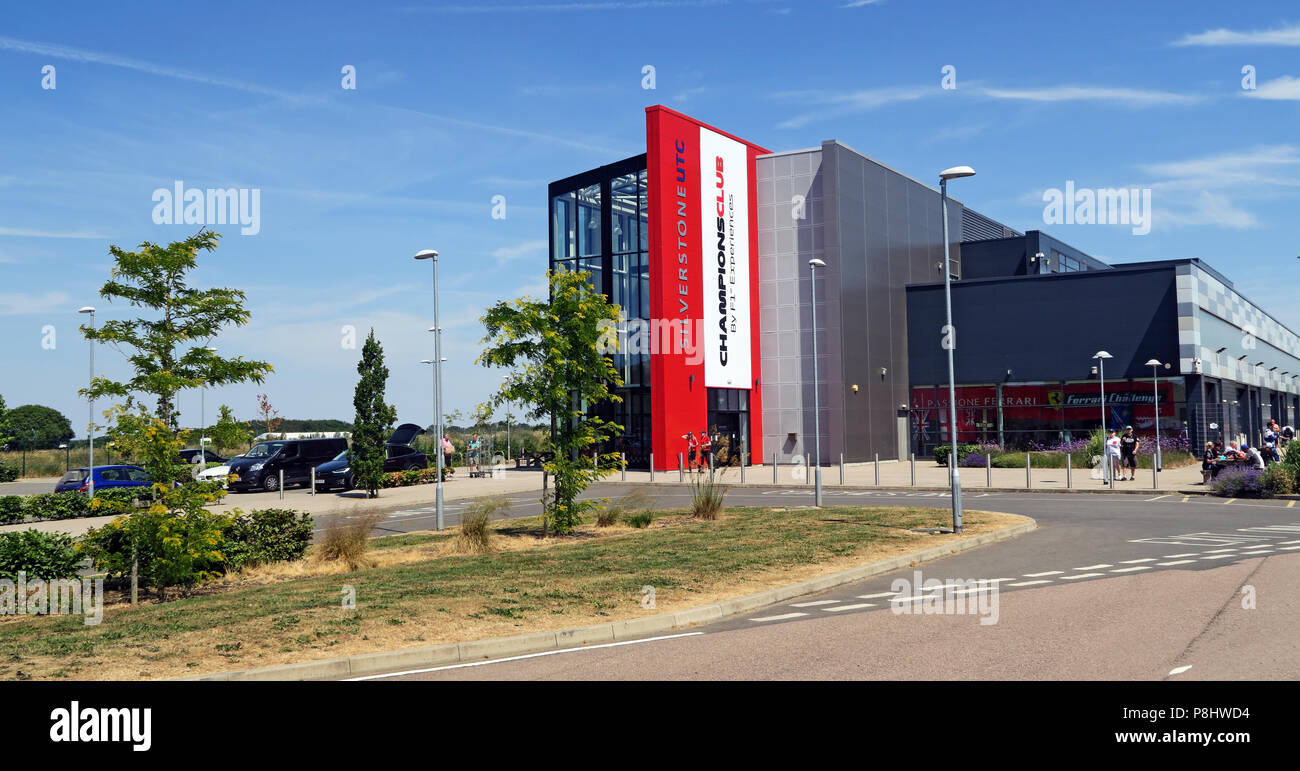 Silverstone UTC ChampionsClub, F1 Experiences technology centre, Silverstone Circuit, Silverstone Circuit, Towcester, Northamptonshire, UK, NN12 8TL Stock Photo