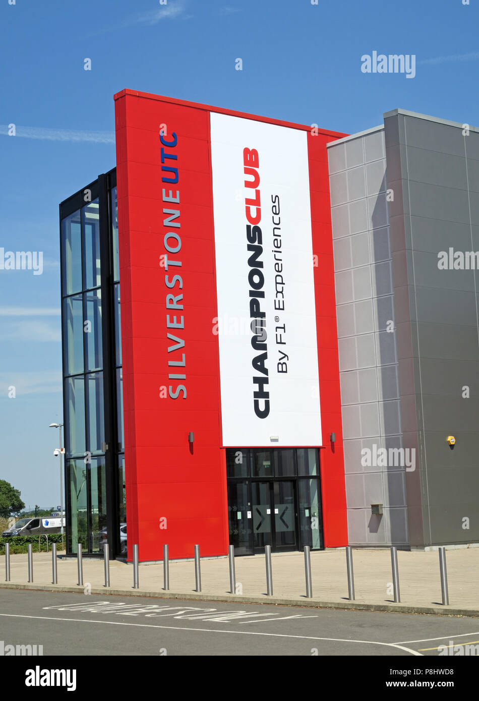 Silverstone UTC ChampionsClub, F1 Experiences technology centre, Silverstone Circuit, Silverstone Circuit, Towcester, Northamptonshire, UK, NN12 8TL Stock Photo