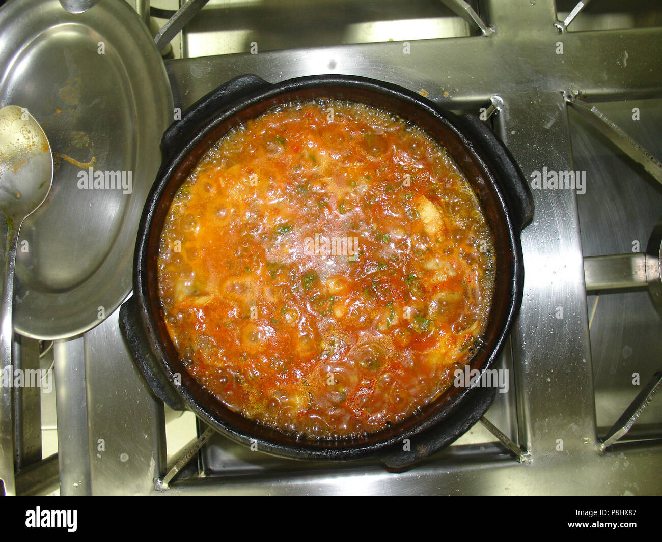 Capixaba Moqueca, fish stew, pot, Espírito Santo, Brazil Stock Photo ...
