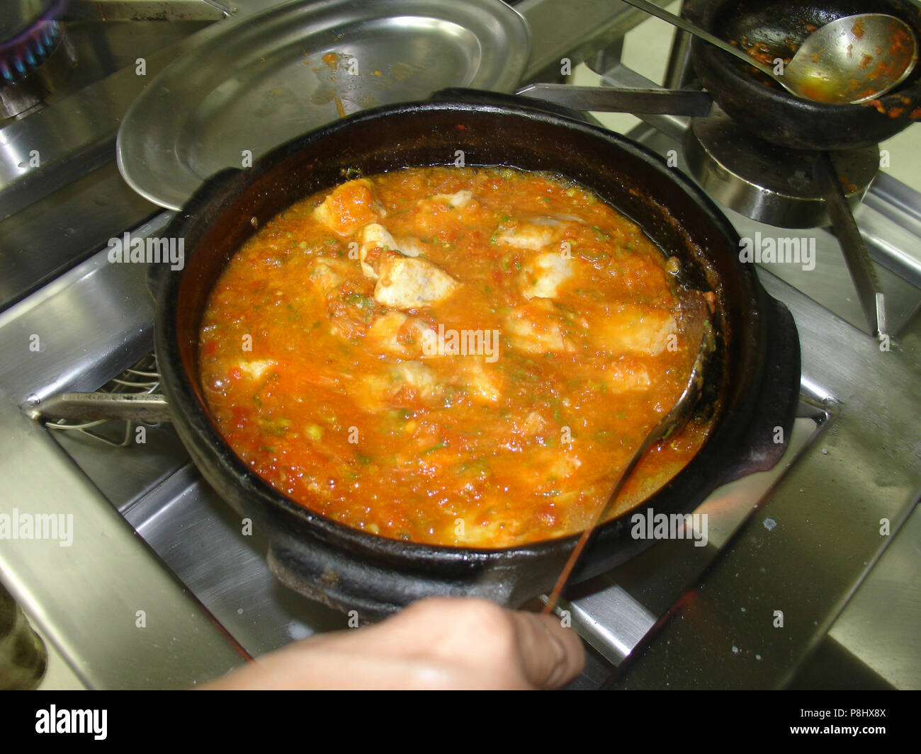 Capixaba Moqueca, fish stew, pot, Espírito Santo, Brazil Stock Photo ...