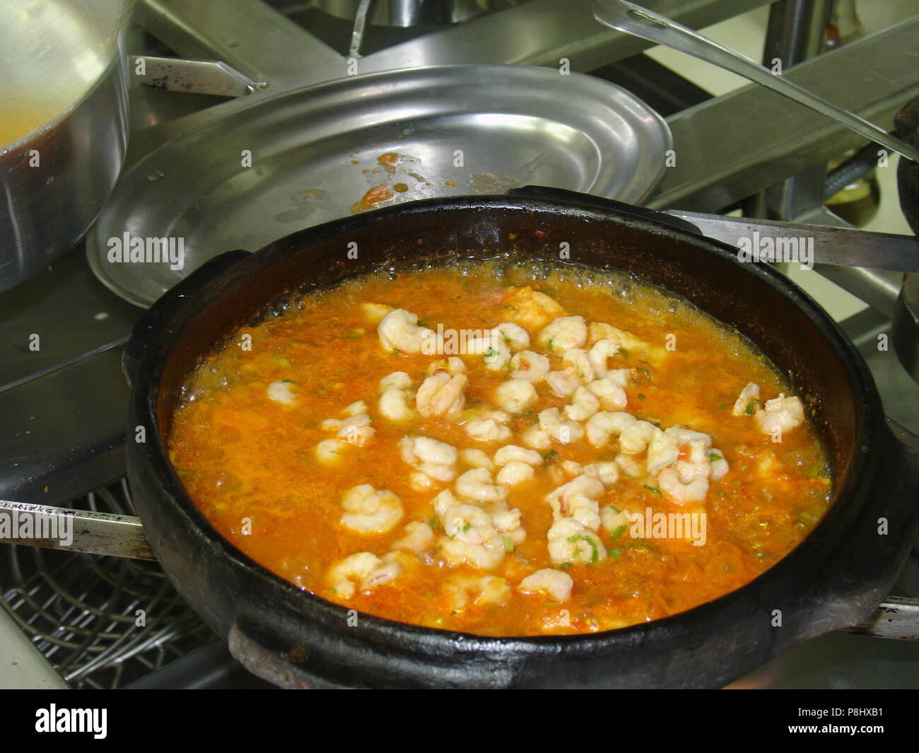 Capixaba Moqueca, fish stew, pot, Espírito Santo, Brazil Stock Photo ...