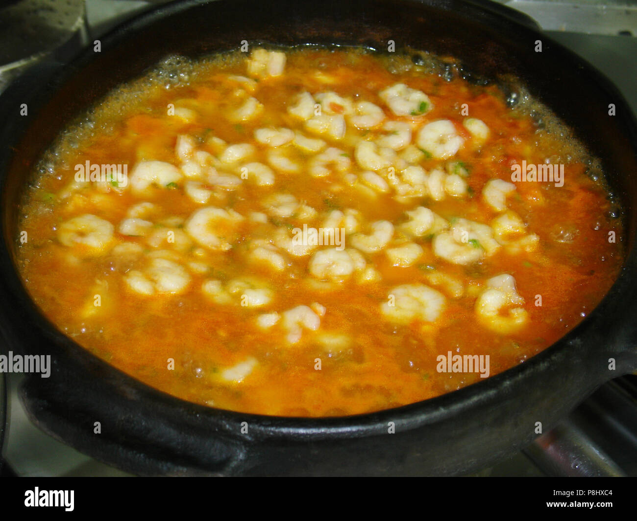 Capixaba Moqueca, fish stew, pot, Espírito Santo, Brazil Stock Photo ...
