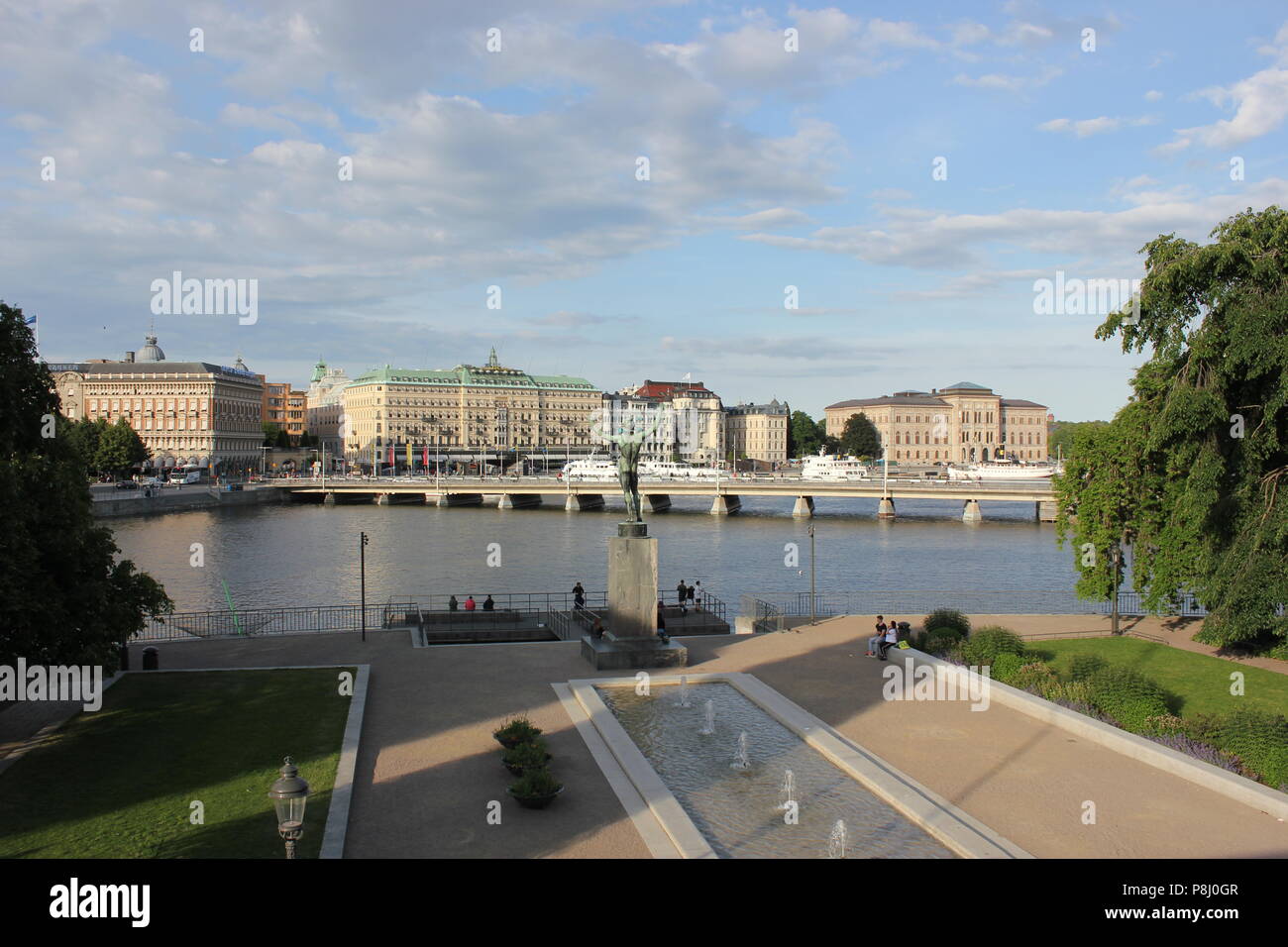 Cozy Aesthetic Summer Streets And Buildings In Gamla Stan The Old Town In Stockholm Sweden Stock Photo Alamy