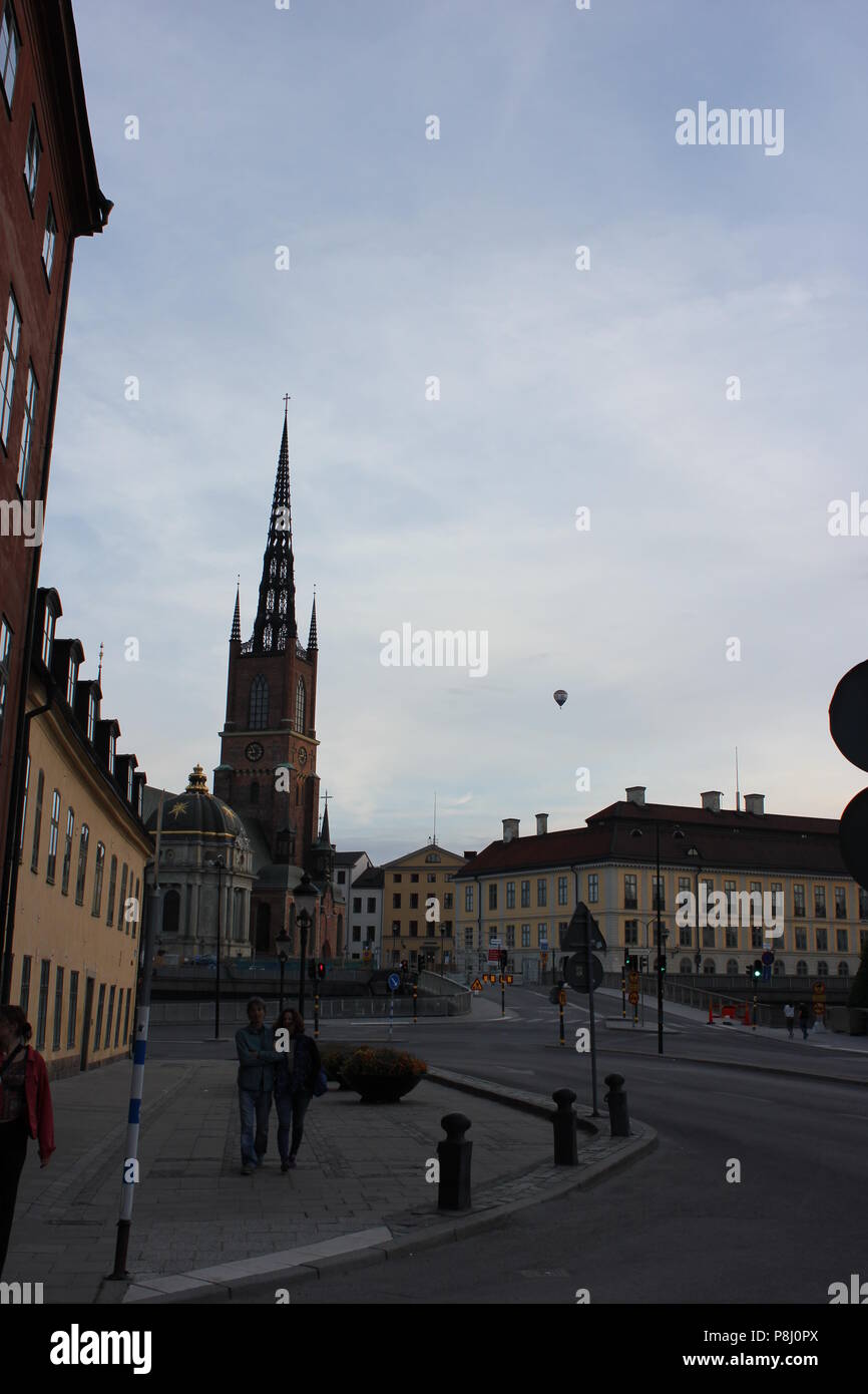 Cozy Aesthetic Summer Streets And Buildings In Gamla Stan The Old Town In Stockholm Sweden Stock Photo Alamy
