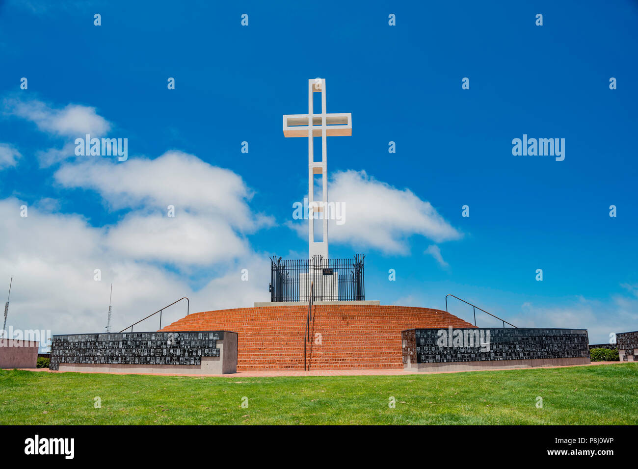 The beautiful Mt. Soledad National Veterans Memorial at La Jolla, San