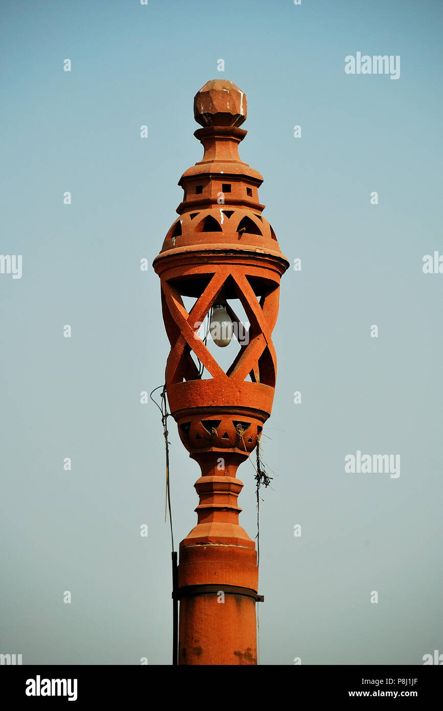 Lamp Post near Canopy, India Gate, New Delhi, India Stock Photo