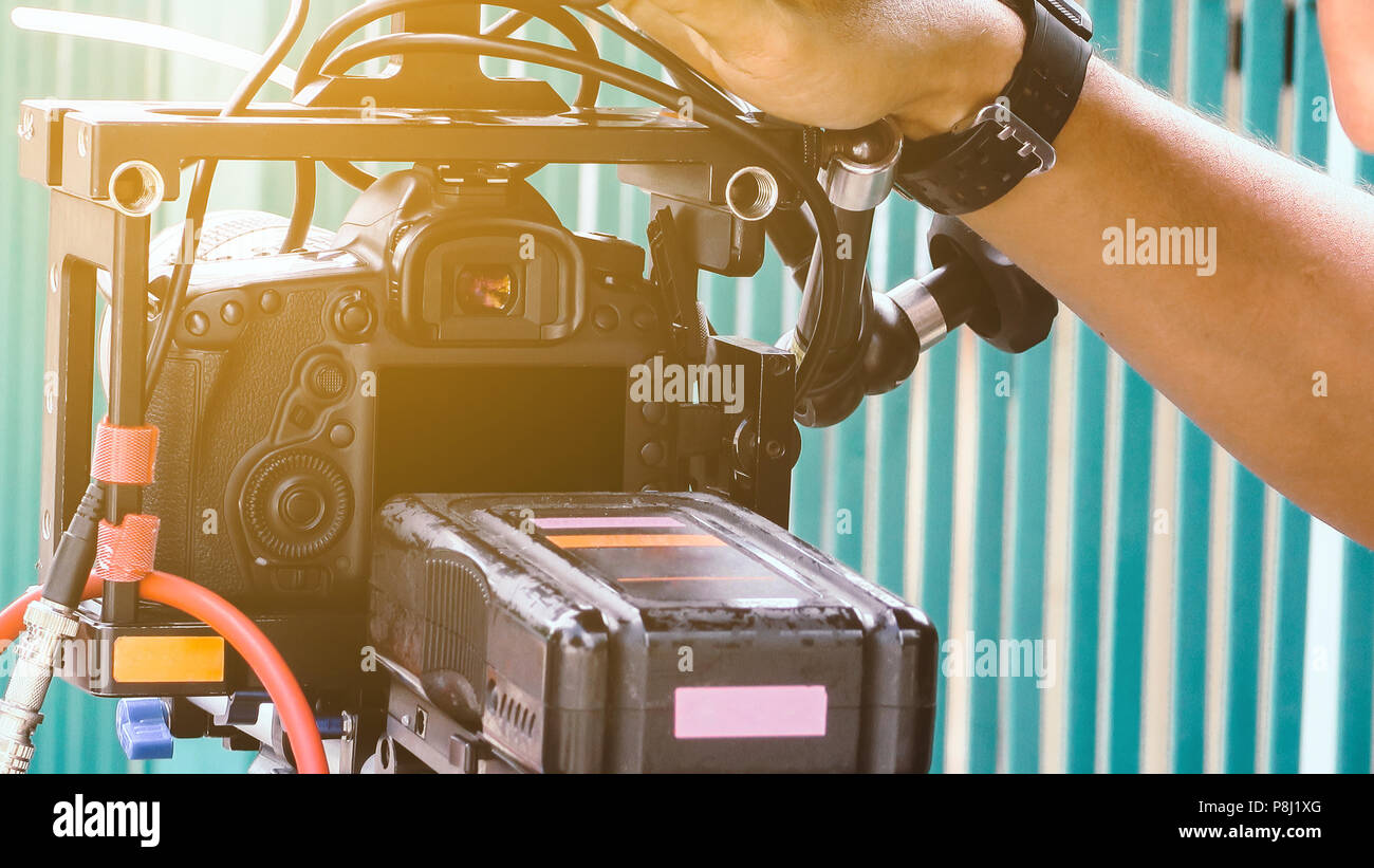 Video camera director tv set hi-res stock photography and images - Alamy