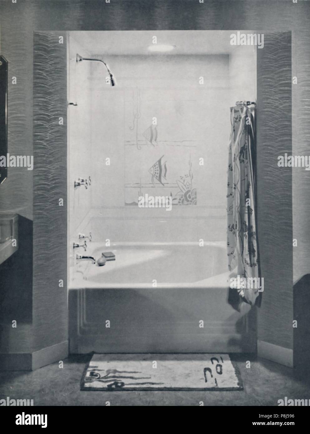 The new four foot square Neo-Angle Bath, designed and produced by the American  Radiator and Standard Sanitary Corp., New York', 1935. From Decorative  Stock Photo - Alamy