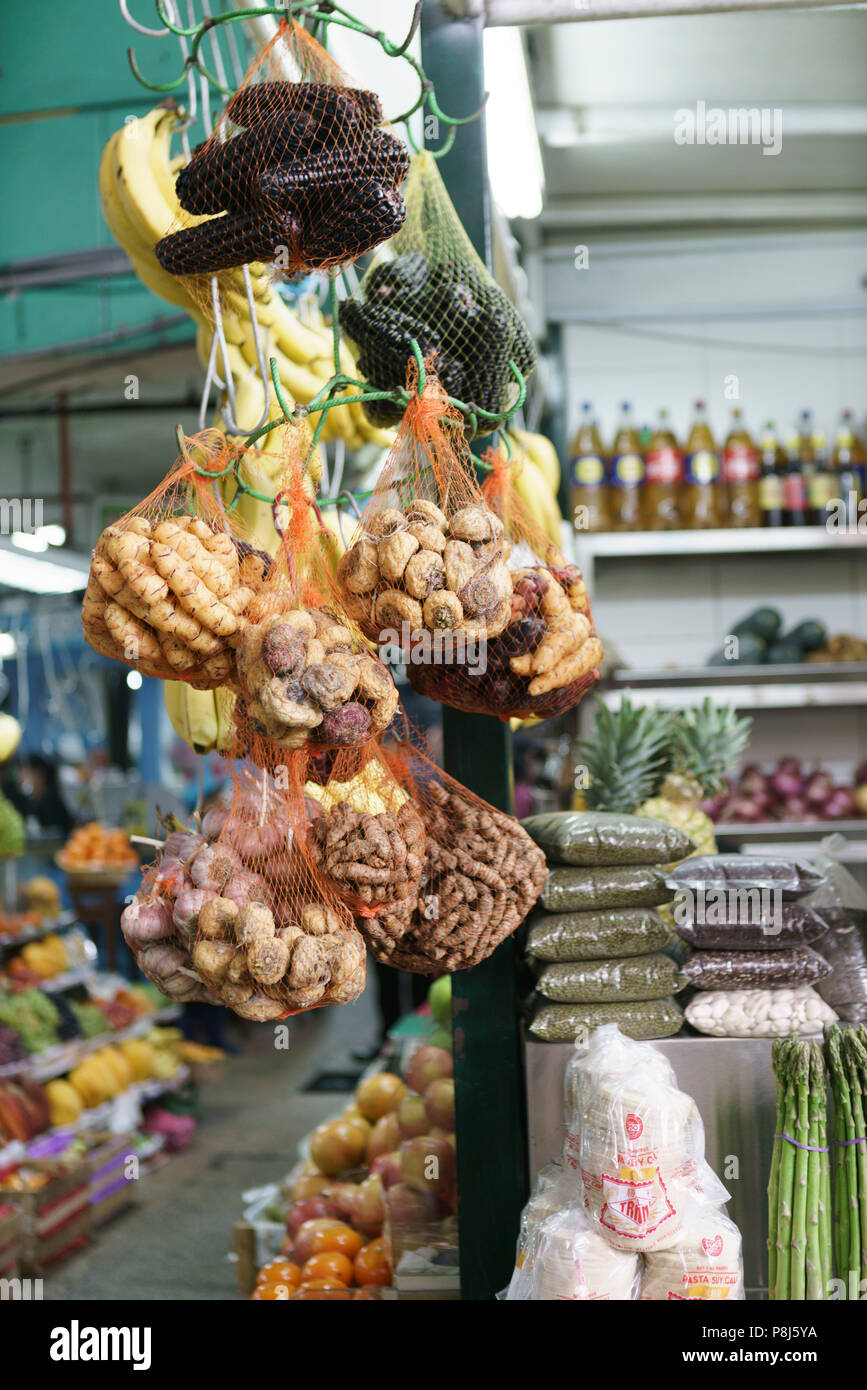 Mercado Surquillo de Lima, Surquillo market Stock Photo