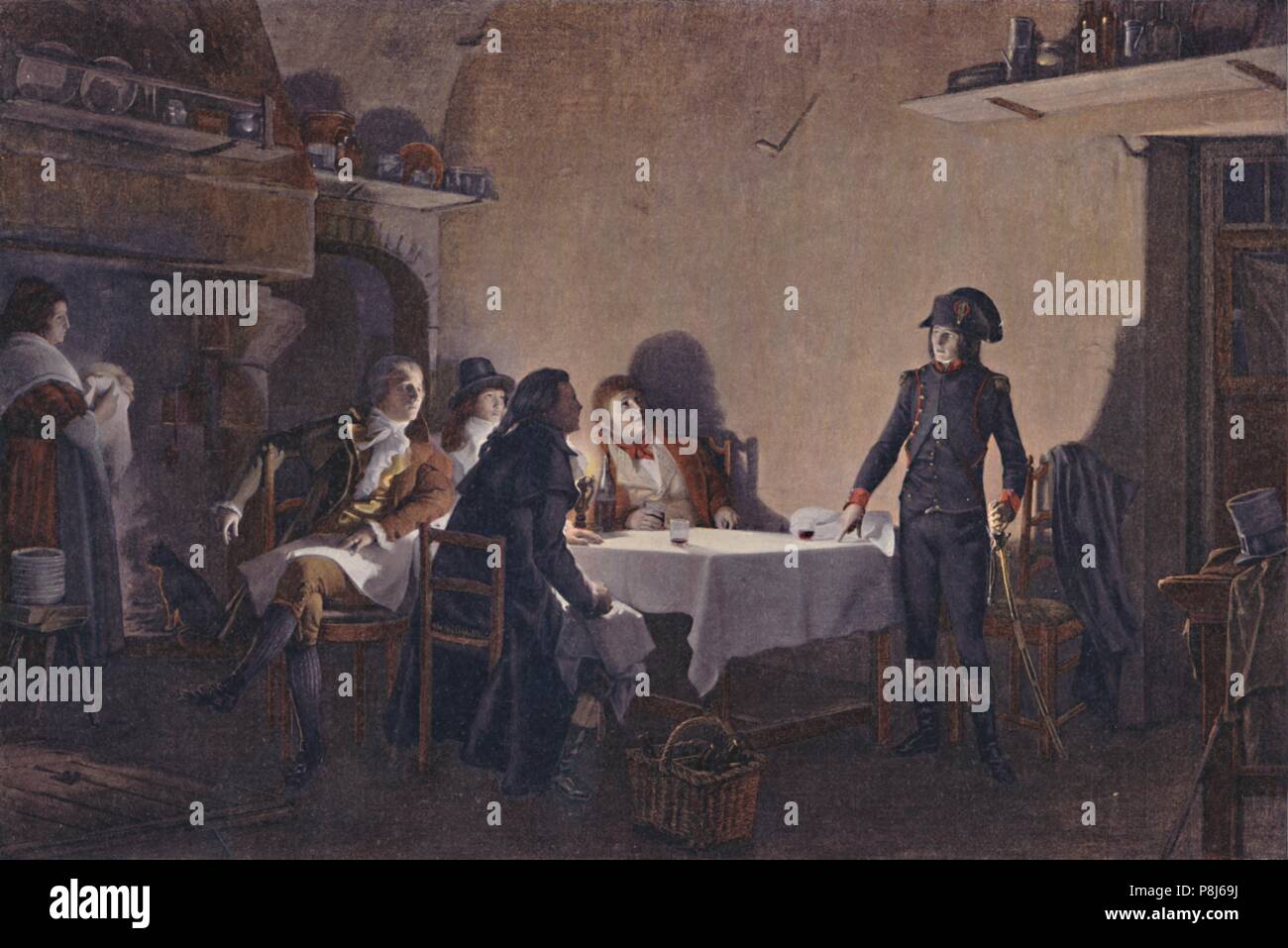 'The Supper of Beaucaire', 1793, (1896). Artist: Unknown. Stock Photo
