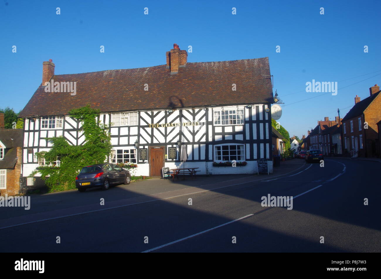 Abbots Bromley. Cross Britain Way. John o' groats (Duncansby head) to lands end. End to end trail. England. UK Stock Photo