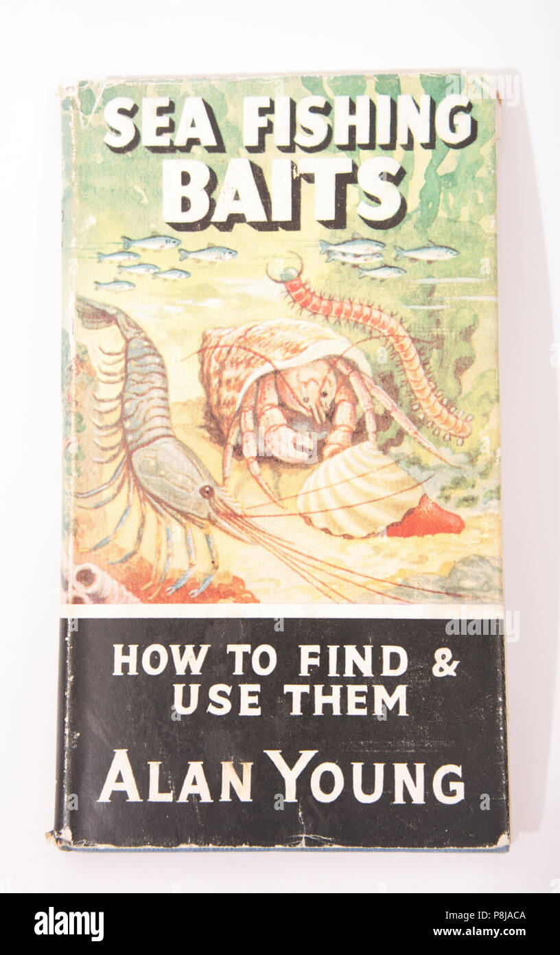 Sea Fishing Baits How to Find & Use Them by Alan Young-How to Catch Them. The How to Catch Them series of fishing books were published by Herbert Jenk Stock Photo