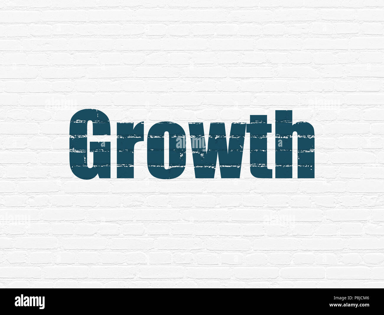 Business concept Growth on wall background Stock Photo Alamy