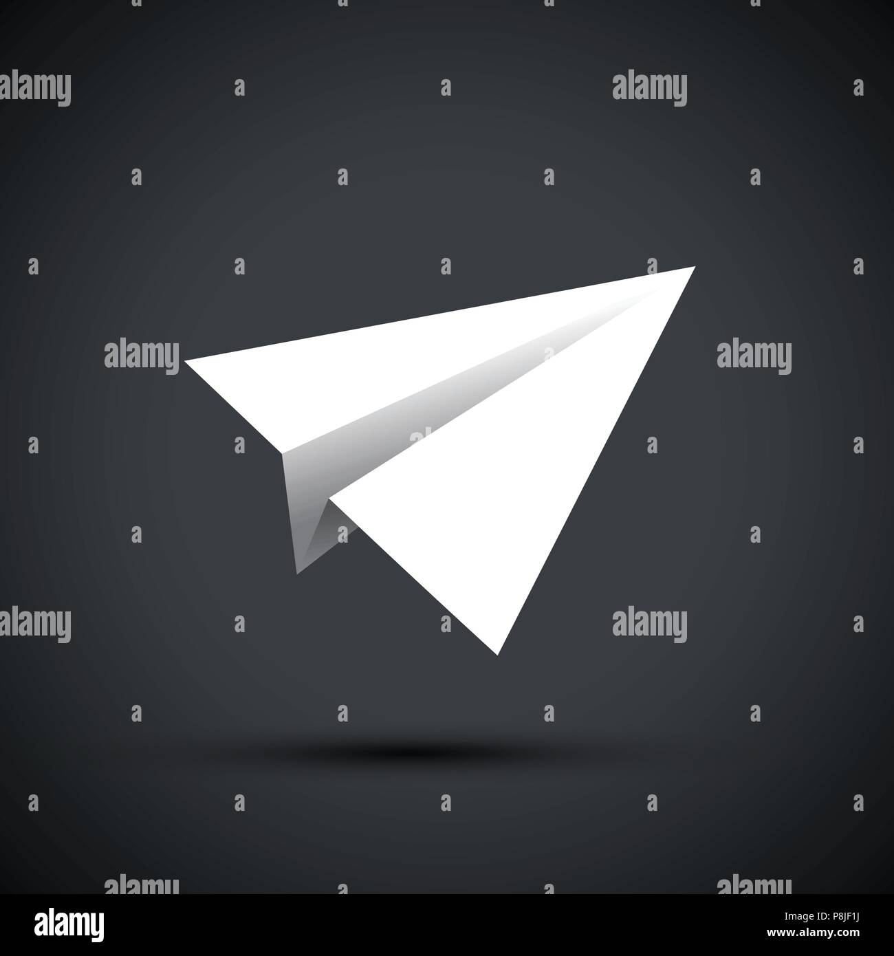 white paper aeroplanes Stock Vector
