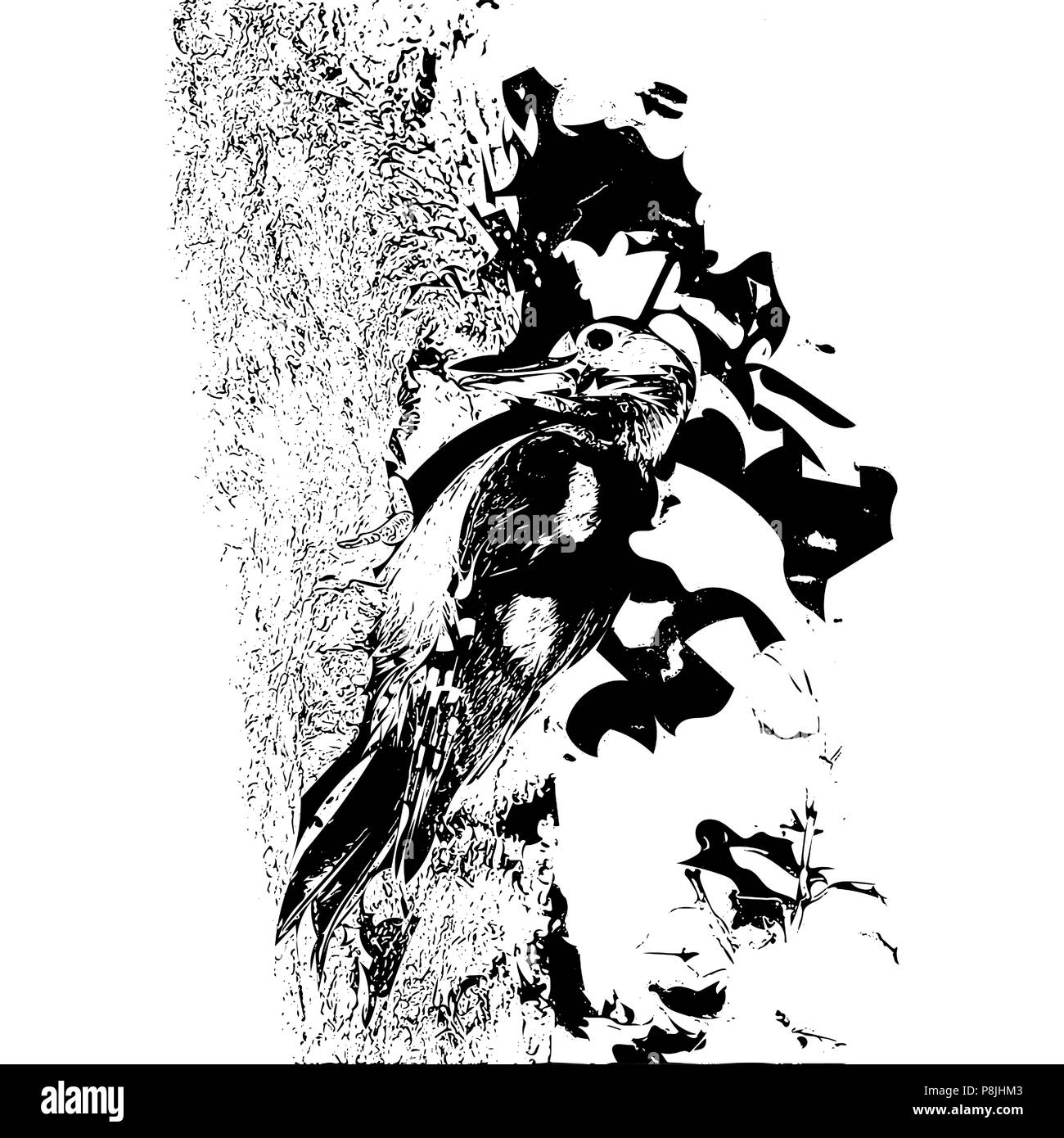 British woodpecker bird Stock Vector Images Alamy