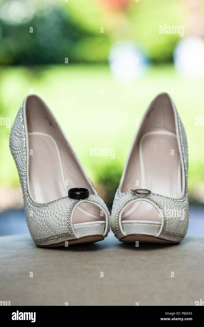 Lotus Photography - Christian Louboutin shoes and wedding rings