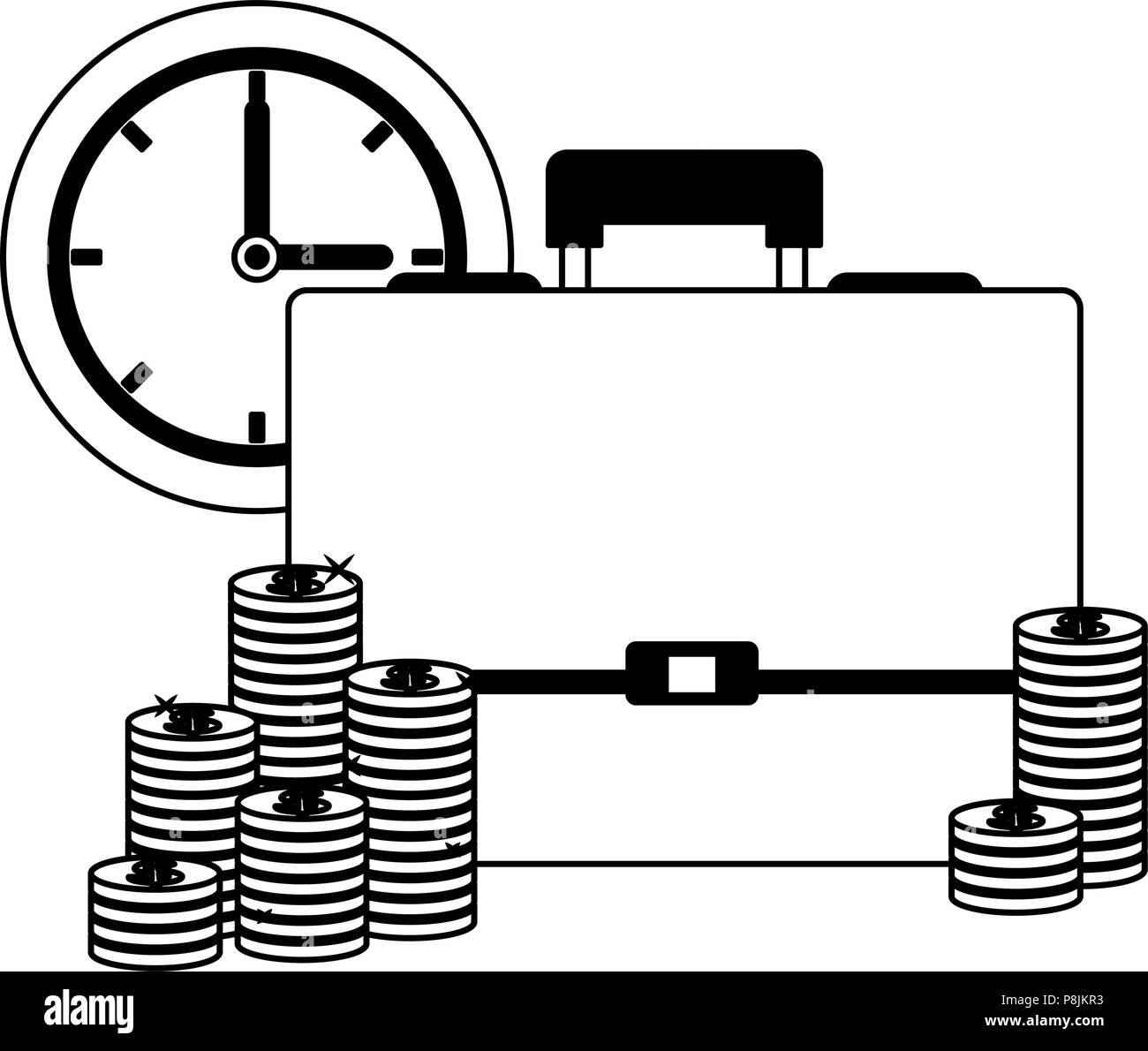 Money and savings black and white Stock Vector Image & Art - Alamy