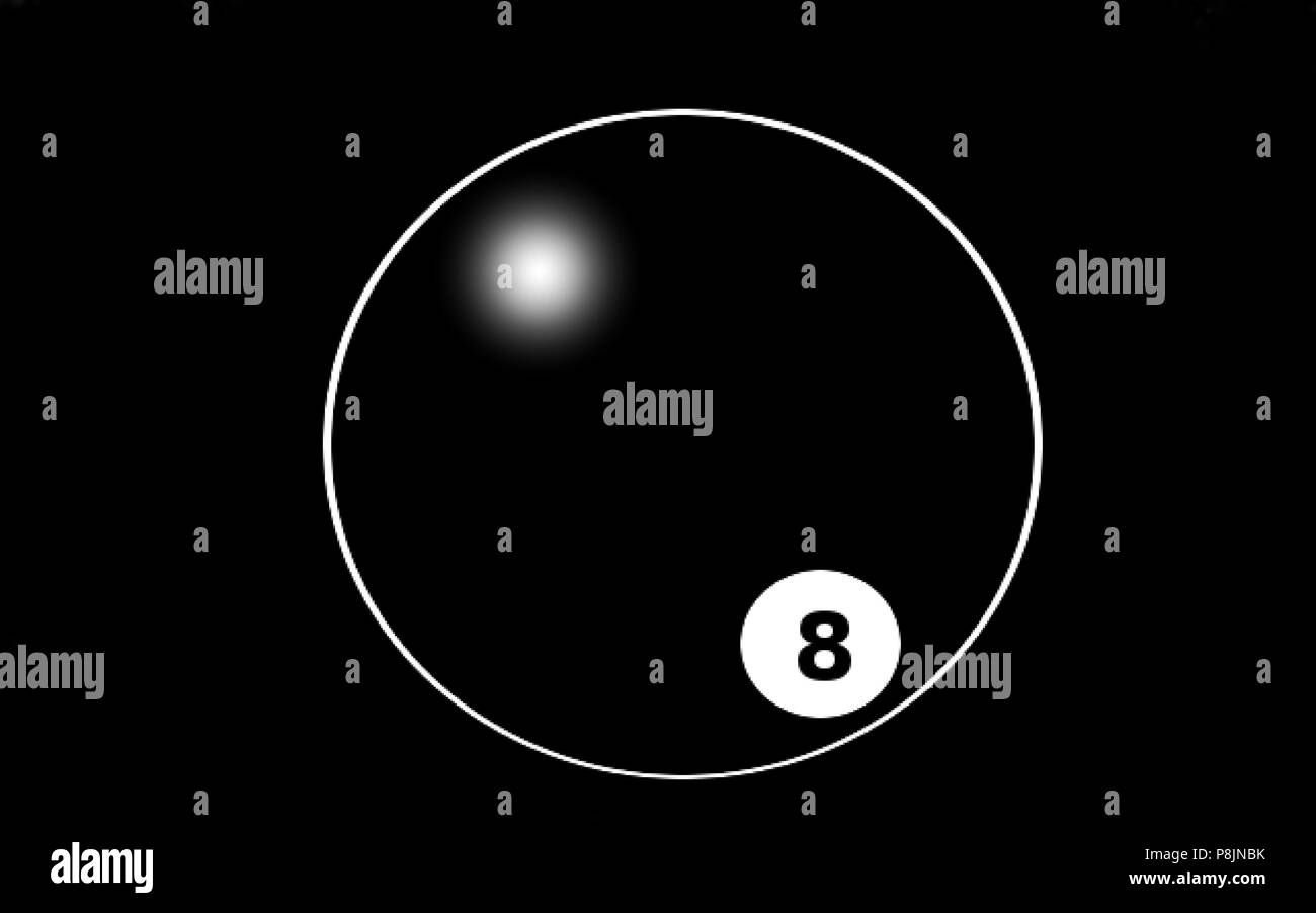 Solid black 8 ball with shiny spot Stock Vector Image & Art Alamy