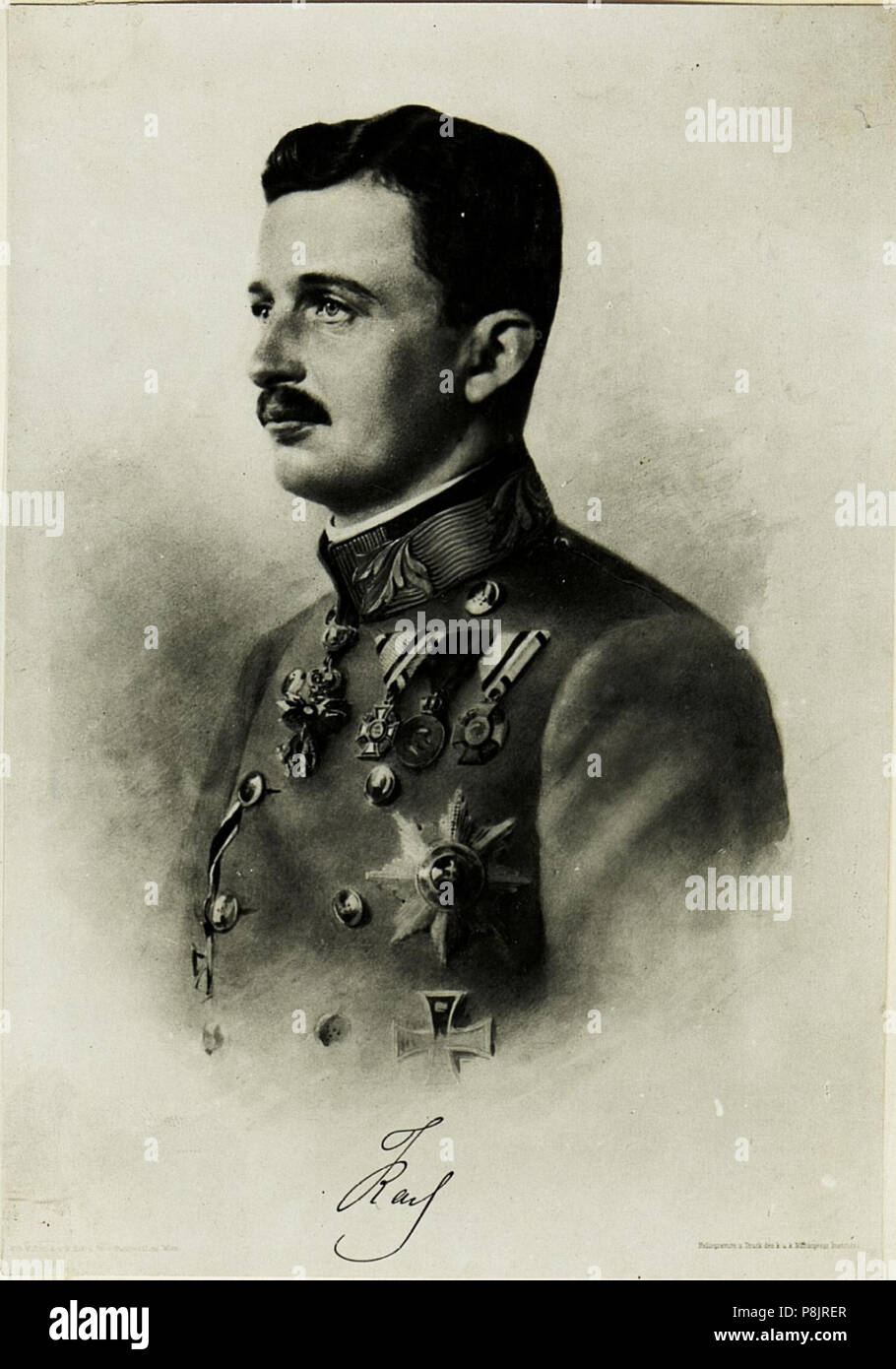 526 Sr.Majestät Kaiser Karl. (Reproduktion.) (BildID 15499462) Stock Photo
