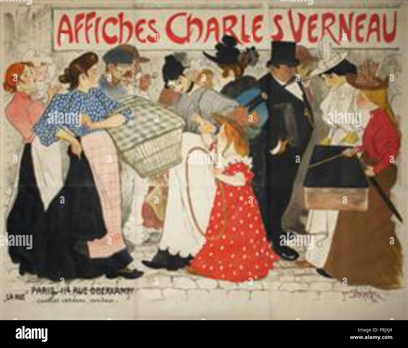 .   537 Steinlen - poster-for-charles-verneau Stock Photo