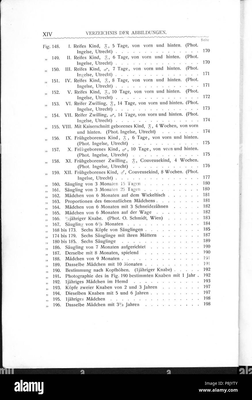 543 Stratz Körper des Kindes 3 v 18 Stock Photo