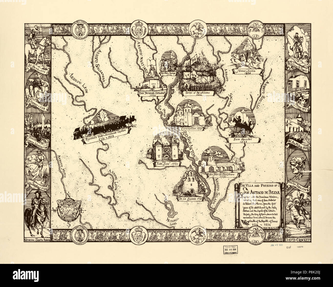 553 The villa and presidio of San Antonio de Bexar together with the