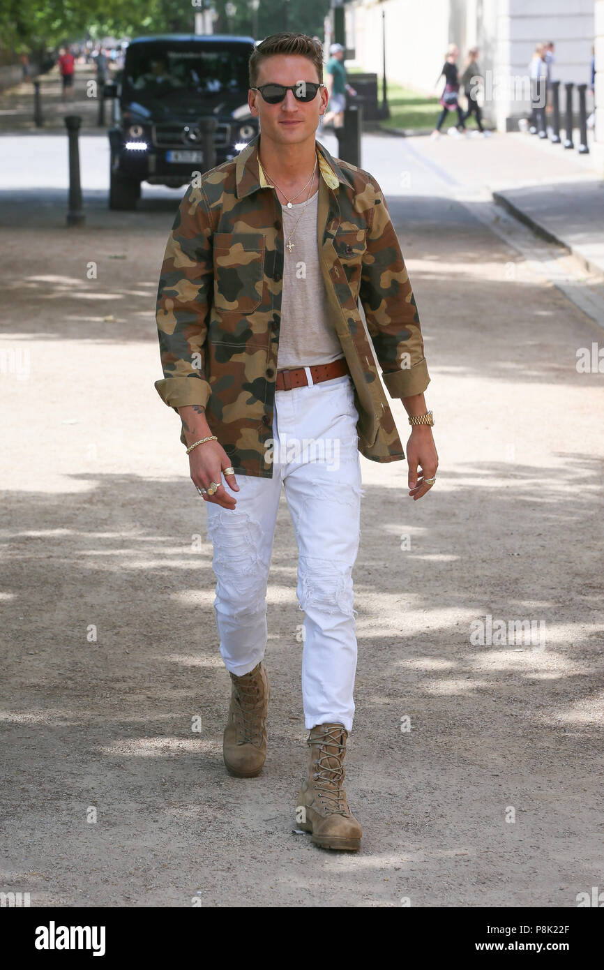 London Fashion Week Men's - Barbour International - Arrivals Featuring:  Oliver Proudlock Where: London, United Kingdom When: 11 Jun 2018 Credit:  WENN.com Stock Photo - Alamy