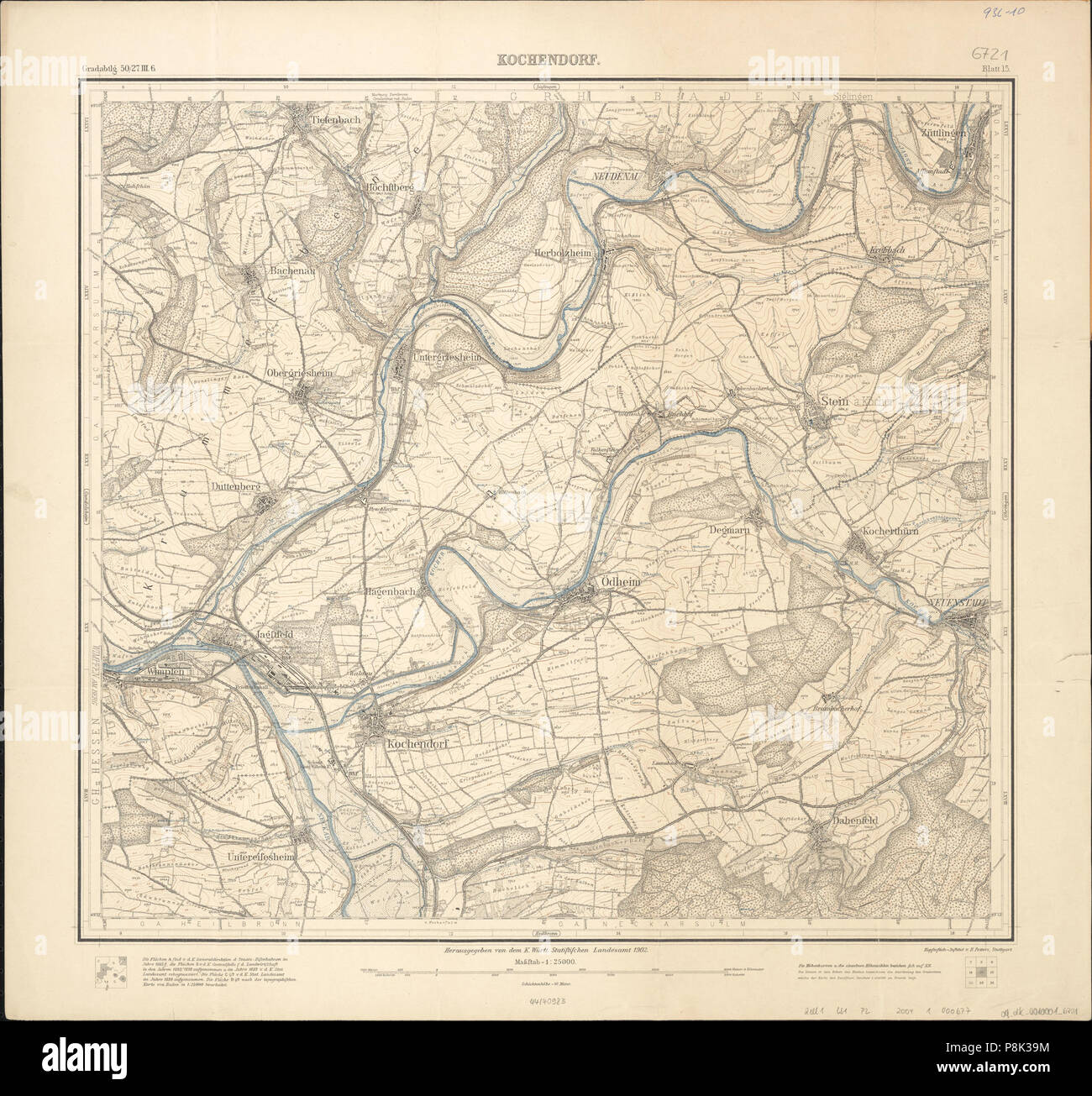 . 559 Topographische Karte 1 25000 Blatt 15 (6721) Kochendorf 1902 2