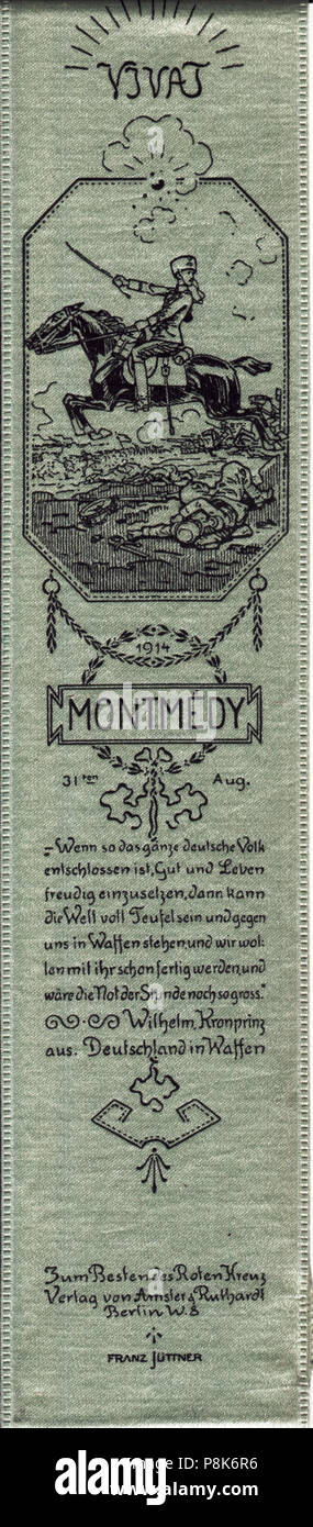 574 Vivat-bander - 1914-08-31 - Montmedy by Franz Jüttner Stock Photo