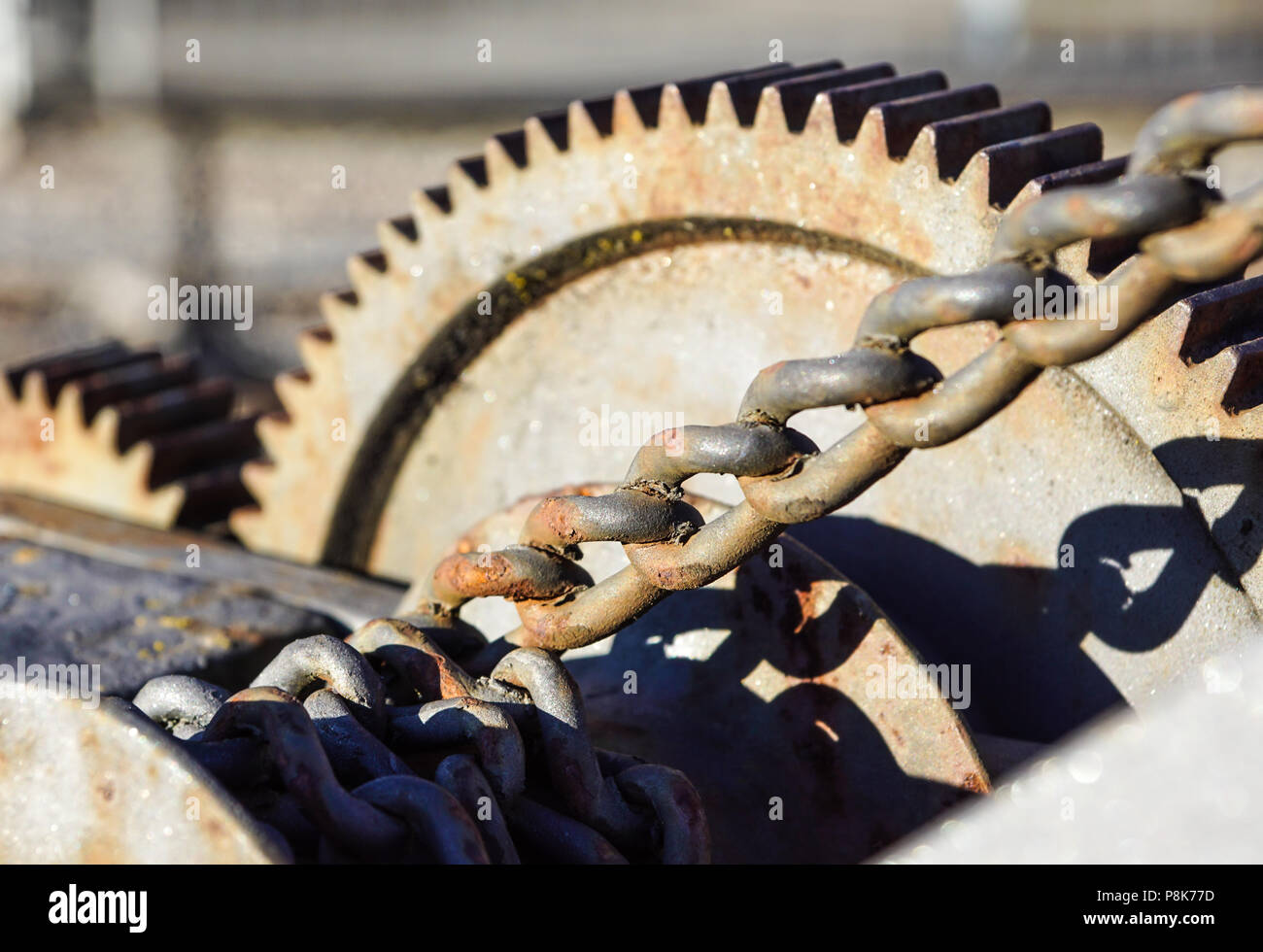 Engine Wheel Stock engine gear wheels, industrial background . close up Stock Photo - Alamy