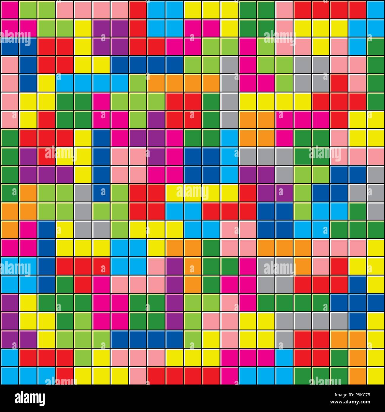 vector background of colorful puzzle pieces Stock Vector Image & Art ...