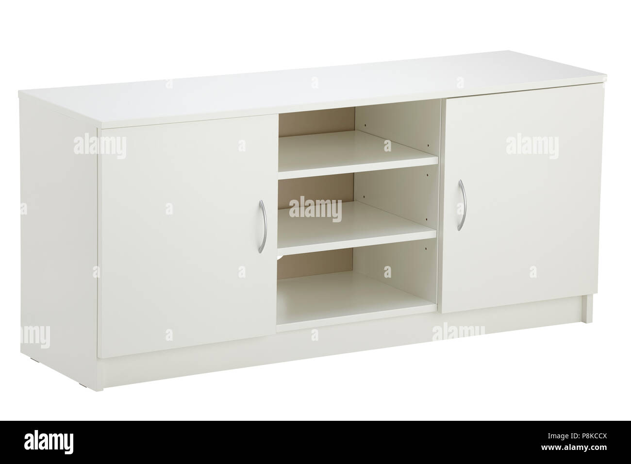 TV cabinet isolated on white. Include clipping path Stock Photo