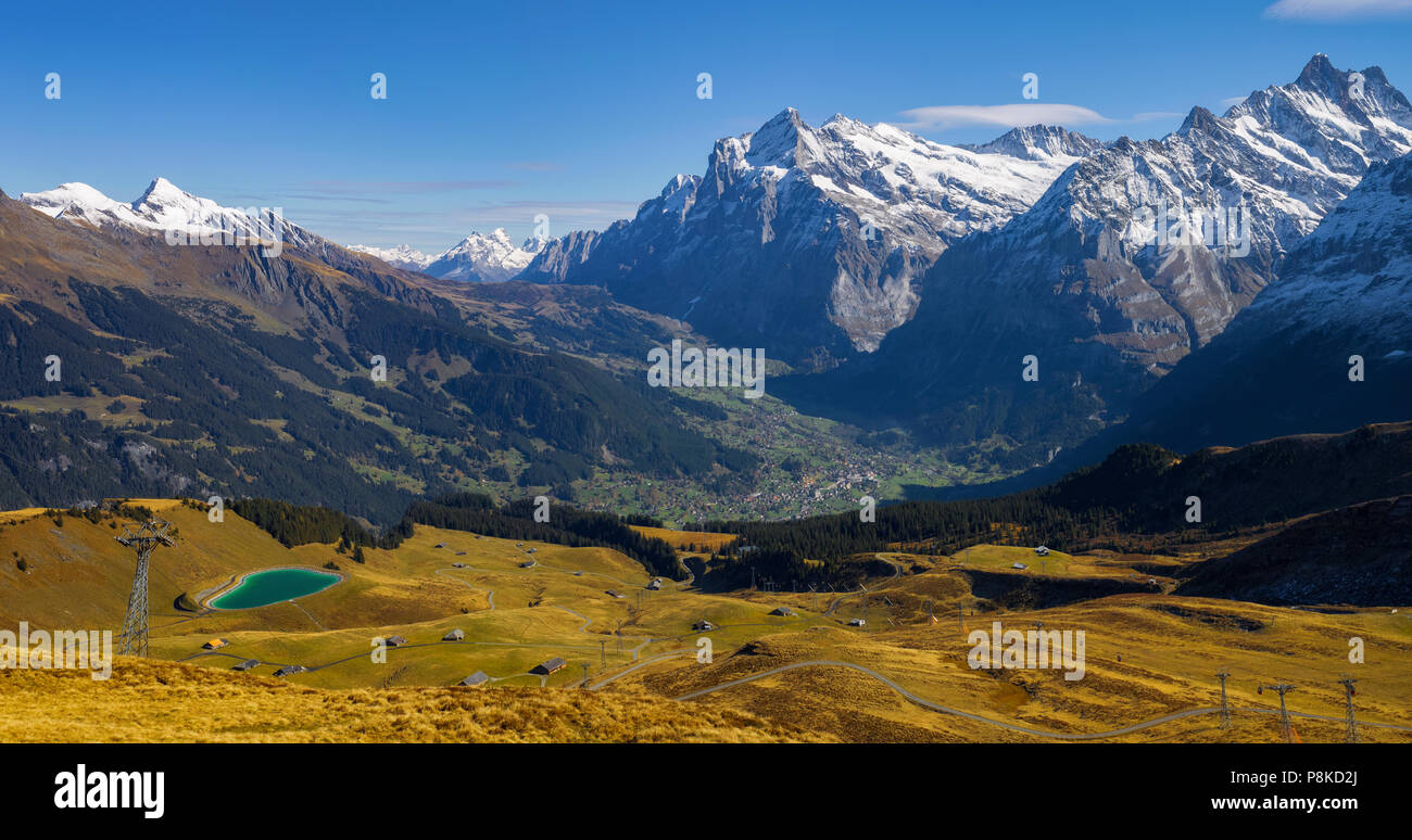 Autumn Grindelwald Stock Photo