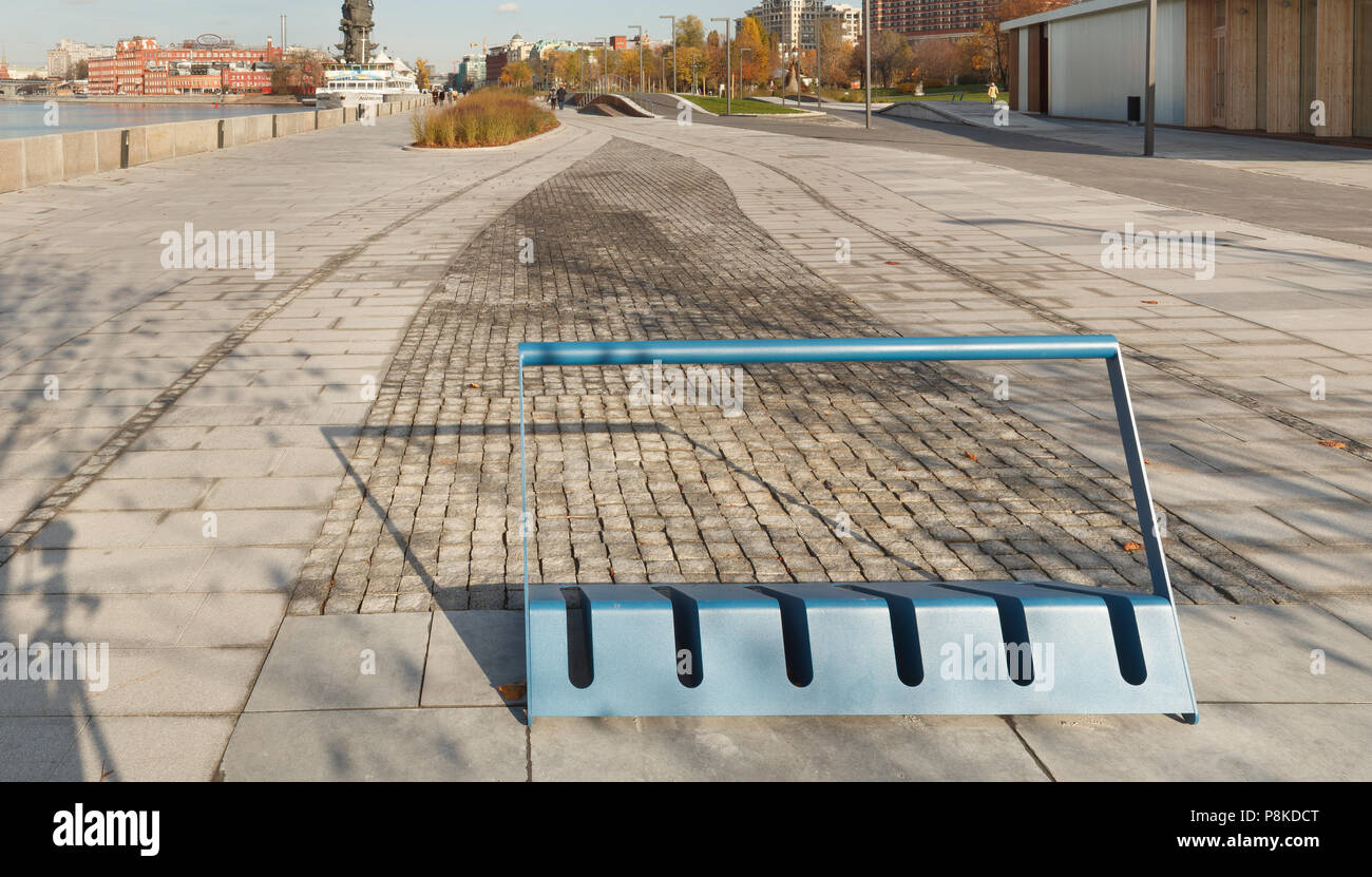 Empty bike rack Stock Photo - Alamy
