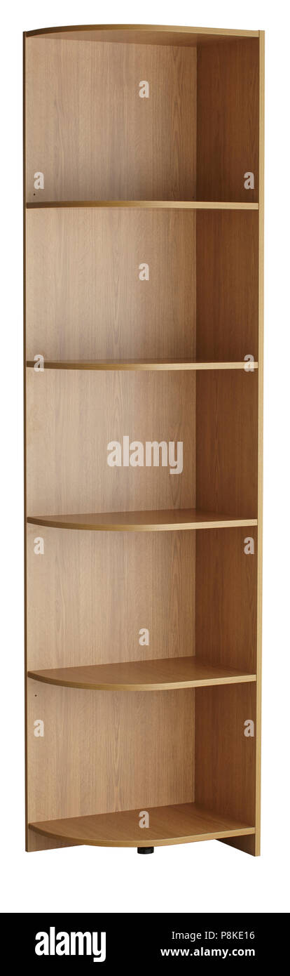 Bookcase isolated on white background. Include clipping path Stock Photo