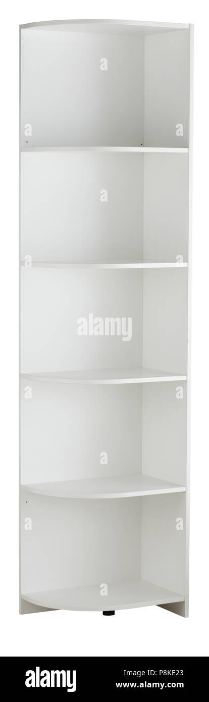 Bookcase isolated on white background. Include clipping path Stock Photo