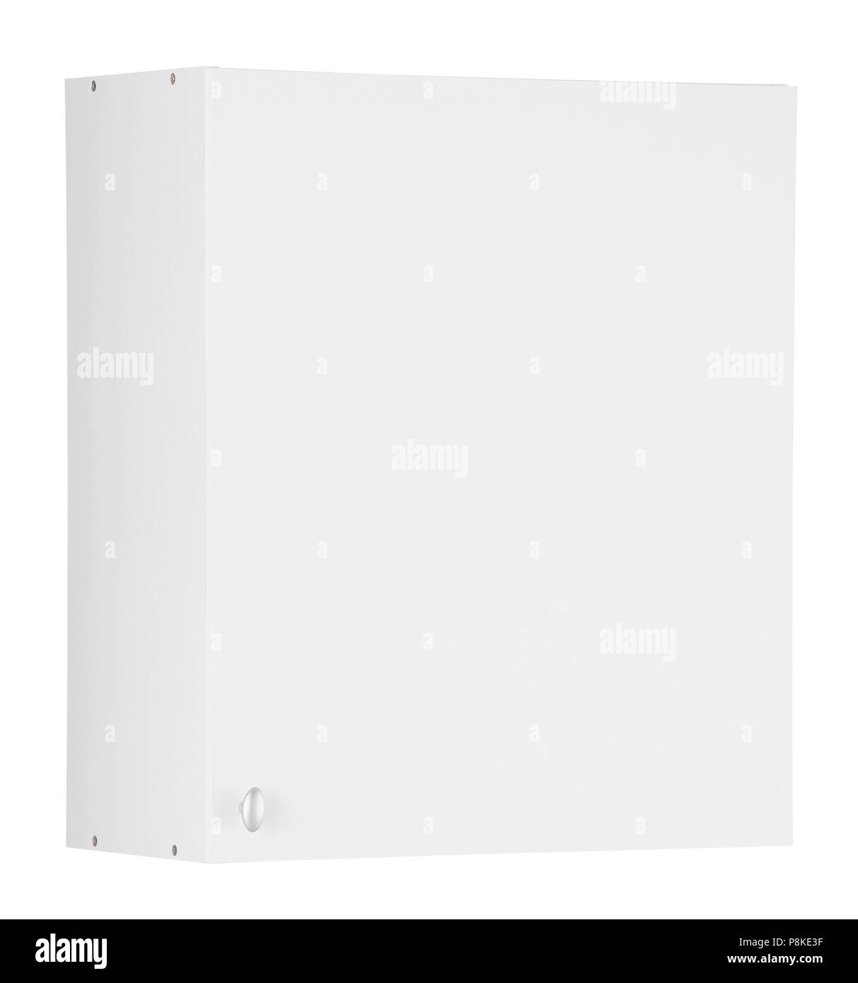 White wall cabinet isolated on white background. Include clipping path Stock Photo