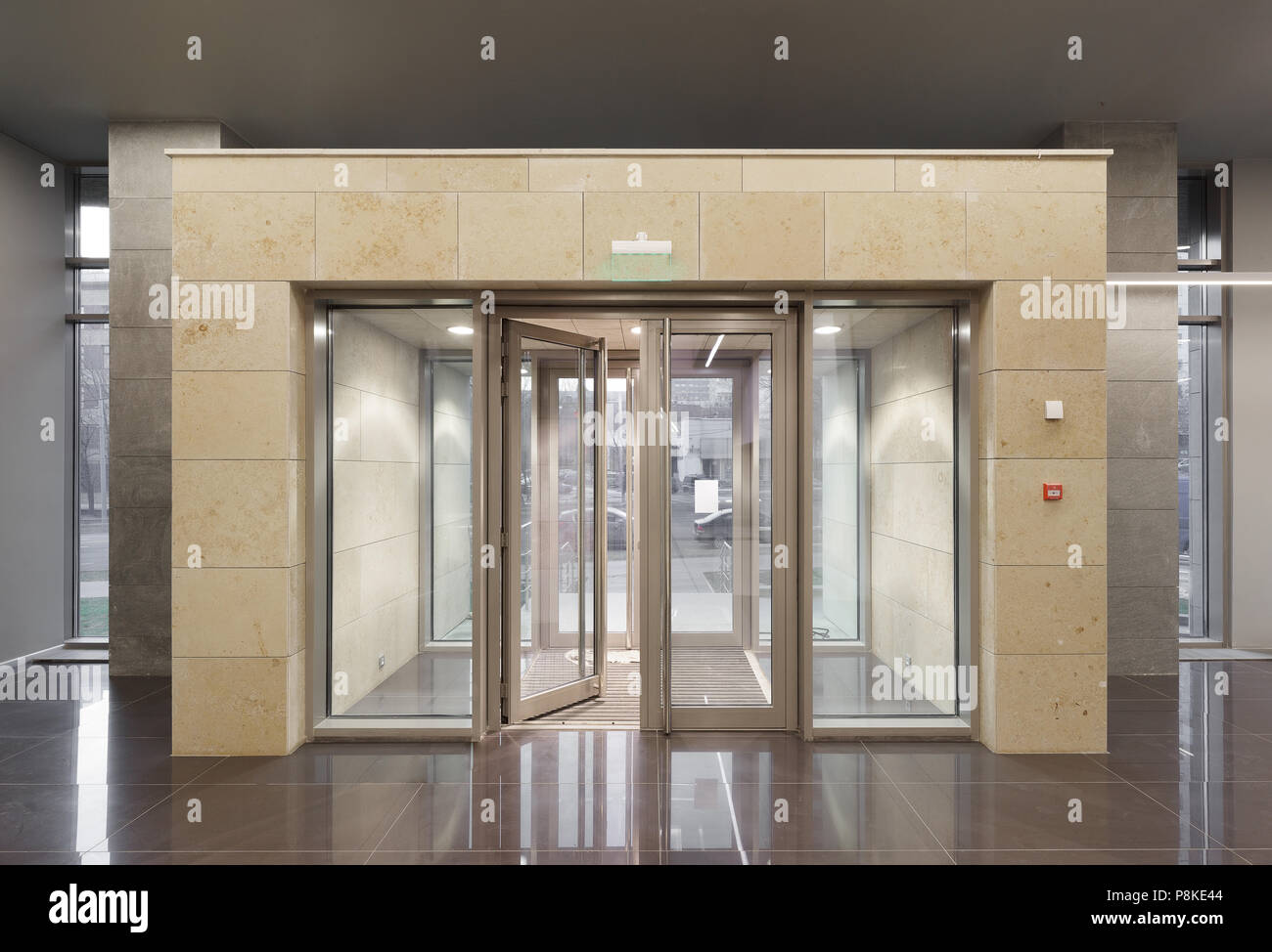 Office entrance in modern building Stock Photo