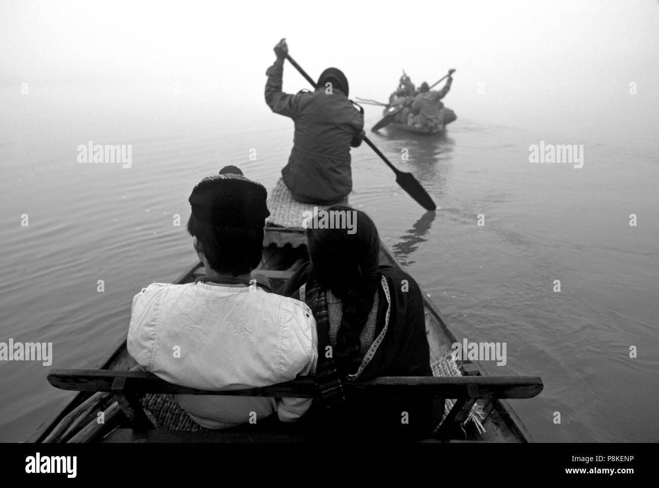 Nepal Tourism Attractions Black and White Stock Photos & Images - Alamy